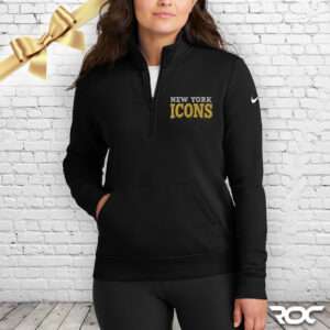 New York Icons Womens Nike 1/2 Zip Sweatshirt
