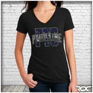 PrimeTime Bling Ladies V-Neck T-Shirt