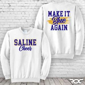 Saline Cheer 'Make it Blue' Crewneck