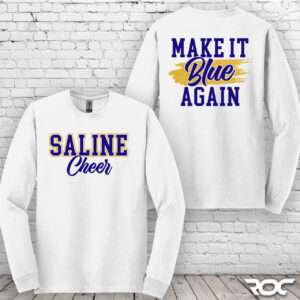 Saline Cheer 'Make it Blue' Long Sleeve