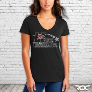 Holley Hawks Blig Ladies V-Neck T-Shirt