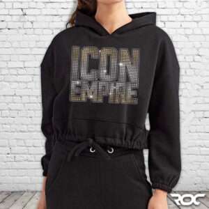 Icon Empire Bling Crop Hoodie