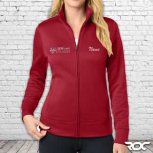 Myers Cancer Center Sport Wick Fleece Jacket - Deep Red
