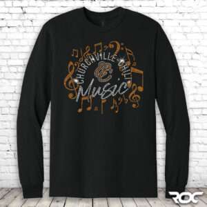 Churchville Chili Music Bling Long Sleeve T-Shirt