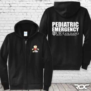 Pediatric Emergency Full Zip Hoodie - Black