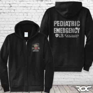 Pediatric Emergency Bling Full Zip Hoodie - Black