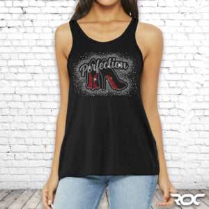 Perfection Bling Flowy Racerback Tank
