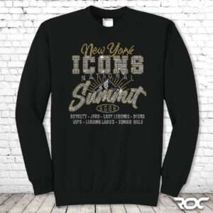Icons National Summit Bling Crewneck - Black