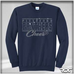 Panthers Cheer Bling Crewneck