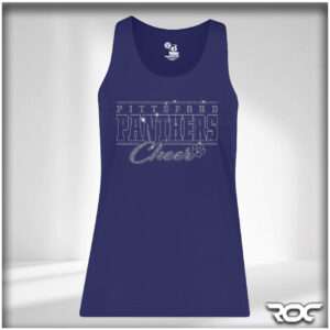 Panthers Cheer Bling Performance Racerback Tank