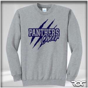 Panthers Cheer Crewneck - Gray