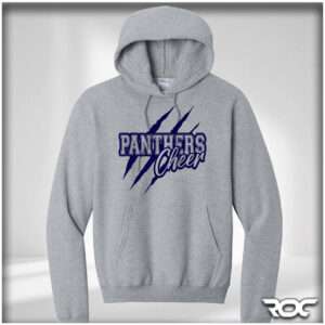 Panthers Cheer Pullover Hoodie - Gray