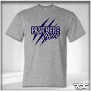 Panthers Cheer T-Shirt - Gray