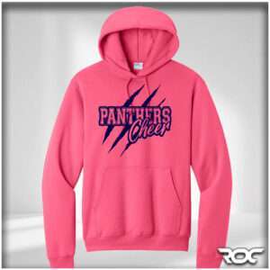 Panthers Cheer Pullover Hoodie - Pink