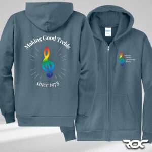 RWCC Good Treble Full Zip Hoodie - Steel Blue