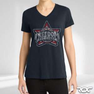 Freedom Rec Cheer Bling Ladies V-Neck T-Shirt