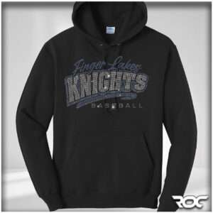 Finger Lakes Knights Baseball Bling Pullover Hoodie