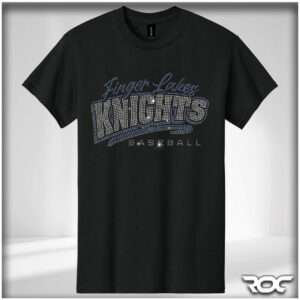 Finger Lakes Knights Baseball Bling T-Shirt