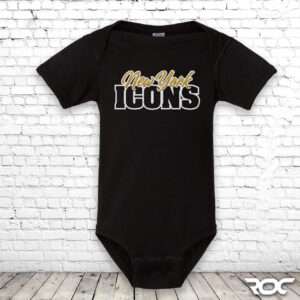 New York Icons Infant Bodysuit - Black