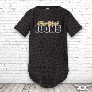New York Icons Infant Bodysuit - Leopard