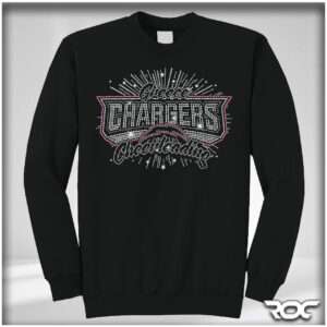 Chargers Cheer Bling Crewneck Sweatshirt