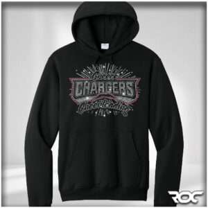 Chargers Cheer Bling Pullover Hoodie