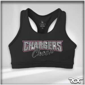 Chargers Cheer Bling Sports Bra