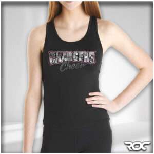 Chargers Cheer Bling Compression Tank