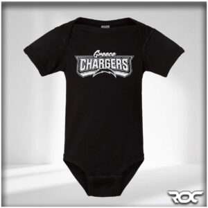Greece Chargers Infant Bodysuit - Black