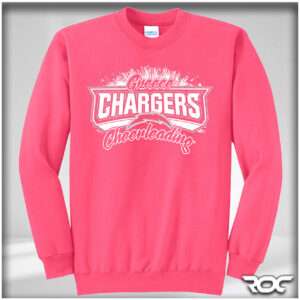 Chargers Cheer Crewneck Sweatshirt - Neon Pink