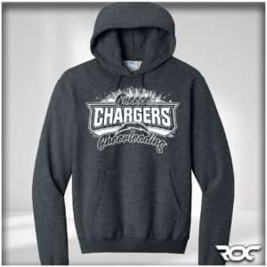 Chargers Cheer Pullover Hoodie - Gray