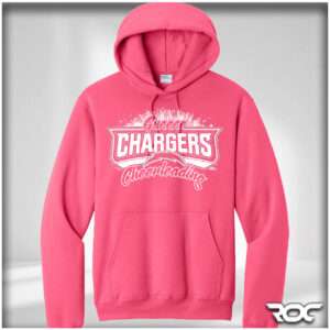 Chargers Cheer Pullover Hoodie - Neon Pink