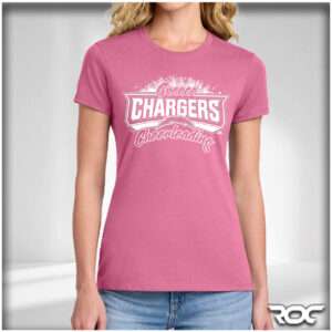 Chargers Cheer Ladies T-Shirt - Pink