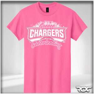 Chargers Cheer T-Shirt - Neon Pink