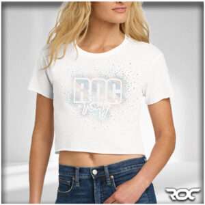 Roc Rarity Bling Crop T-Shirt - White