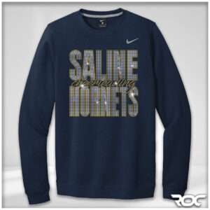 Saline Cheer Bling Nike Club Fleece Crewneck