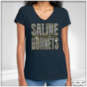 Saline Cheer Bling Ladies V-Neck