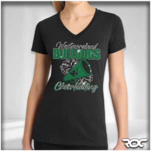 Westmoreland Cheer Bling Ladies V-Neck