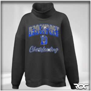 Brockport Cheer Bling Oversized Fleece Mockneck Sweatshirt