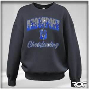 Brockport Cheer Bling Oversized Fleece Crewneck Sweatshirt