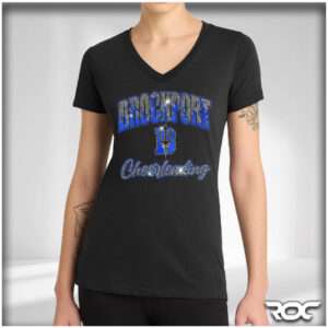 Brockport Cheer Bling Ladies V-Neck