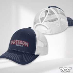 Freedom Rec Cheer Bling Ponytail Snapback Trucker Cap