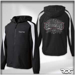 Greece Chargers Bling Fleece Windbreaker Jacket