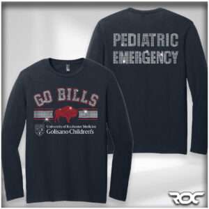 'Go Bills' Bling Long Sleeve T-Shirt - Navy
