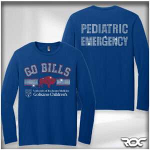 'Go Bills' Bling Long Sleeve T-Shirt - Royal Blue