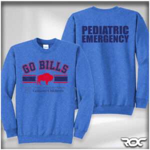 'Go Bills' Crewneck Sweatshirt - Heather Royal Blue