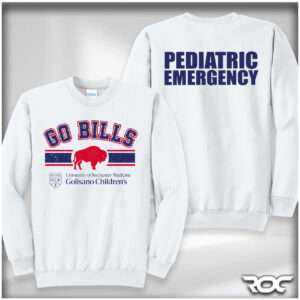 'Go Bills' Crewneck Sweatshirt - White