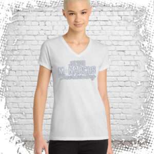 Junior Monarchs Cheer Bling White Ladies V-Neck