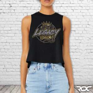 Legacy Venom Bling Cropped Racerback Tank