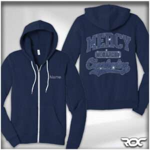 Mercy Cheer Bling Zip-Up Hoodie